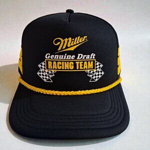 Miller Draft Black & Yellow Talladega Trucker Cap OSFM
